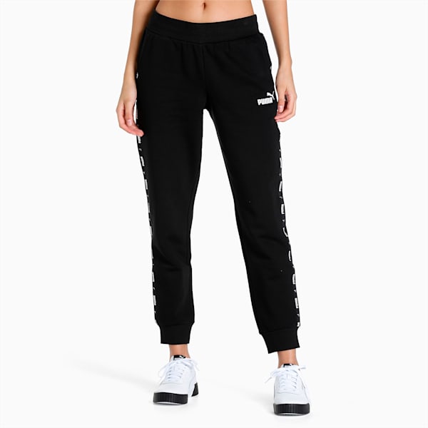 Power Tape Women's Regular Fit Trackpants, Puma Black, extralarge-IND