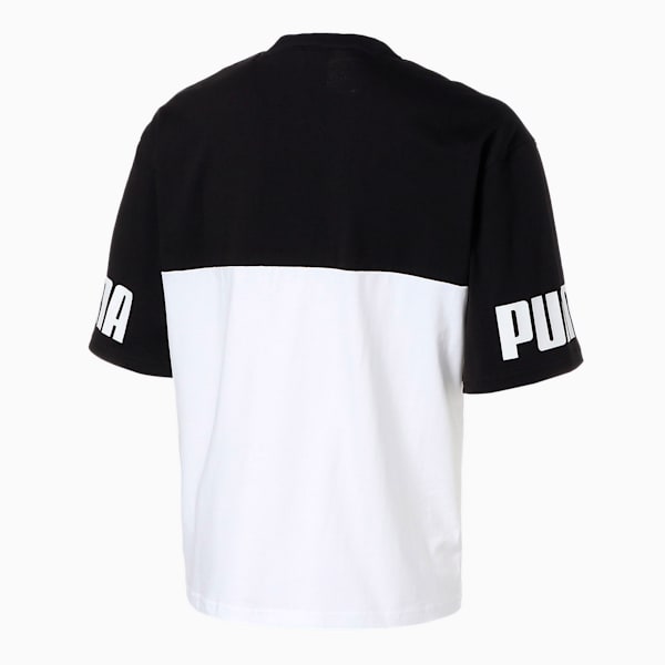 メンズ PUMA POWER リラックス 半袖 Tシャツ, Puma Black-Puma White