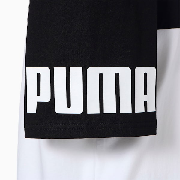 メンズ PUMA POWER リラックス 半袖 Tシャツ, Puma Black-Puma White, extralarge-JPN