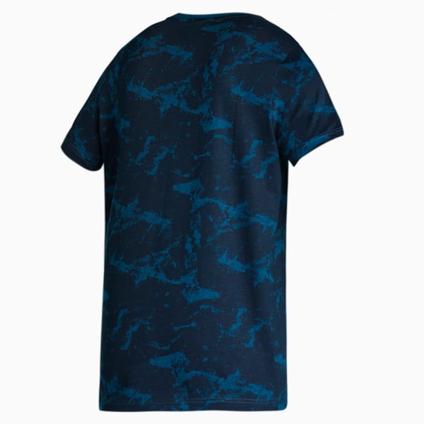 PUMA x one8 Printed Men's Slim Fit T-Shirt, Sailing Blue, extralarge-IND