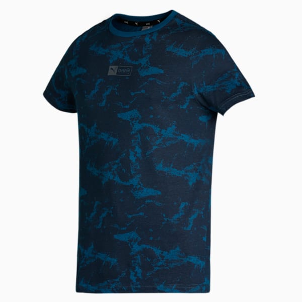 PUMA x one8 Printed Men's Slim Fit T-Shirt, Sailing Blue, extralarge-IND