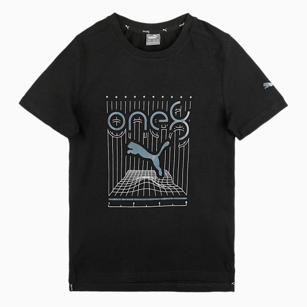 PUMA x one8 Youth Logo T-Shirt, Puma Black, extralarge-IND