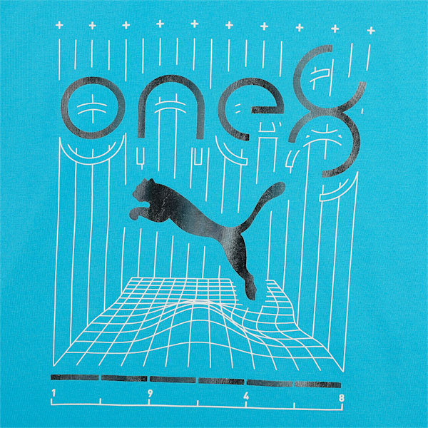 One8 Virat Kohli Youth Logo T-Shirt, Ocean Dive