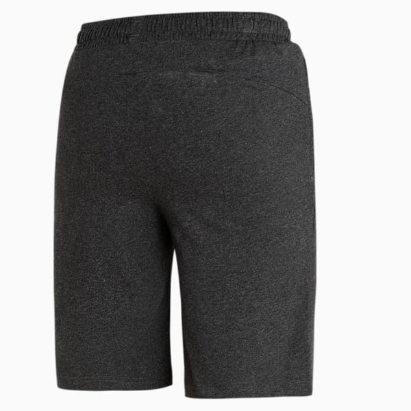 Zippered Men's Shorts, Dark Gray Heather, extralarge-IND