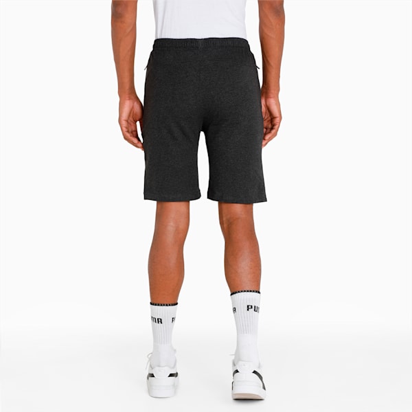 Zippered Men's Shorts, Dark Gray Heather, extralarge-IND