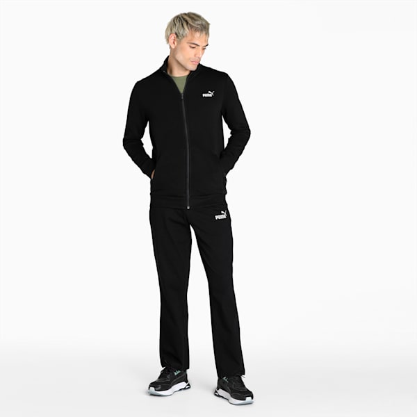 Men's Sweat Jacket, PUMA Black-PUMA White, extralarge-IND