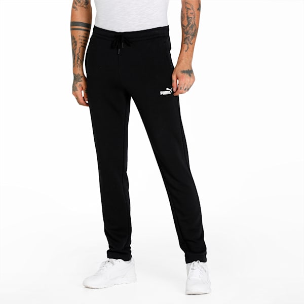 Zippered Terry Men's Pants, Puma Black, extralarge-IND