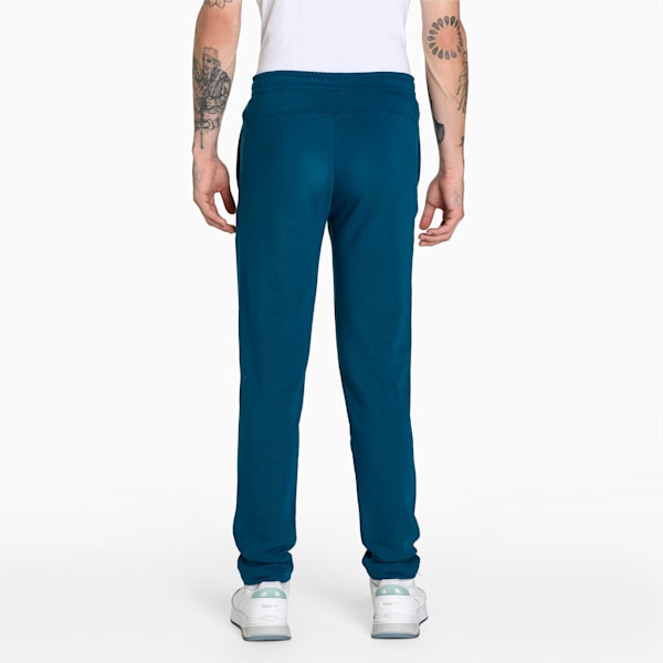 Zippered Terry Men's Pants, Gibraltar Sea, extralarge-IND