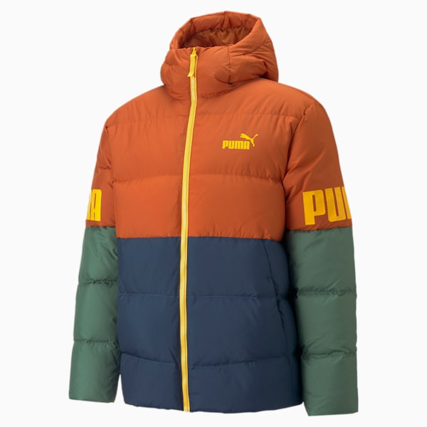 Power Down Puffer Jacket Men, Warm Chestnut, extralarge-GBR