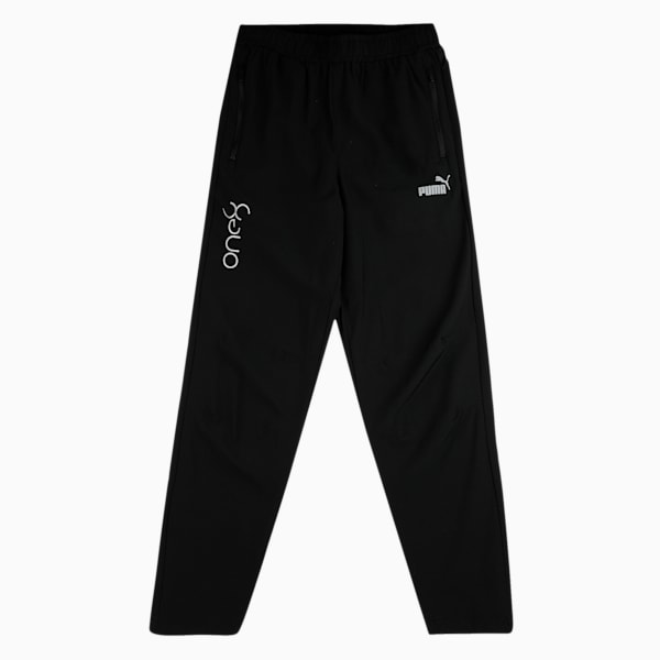 One8 Boy's Regular Fit Trackpants, Puma Black, extralarge-IND