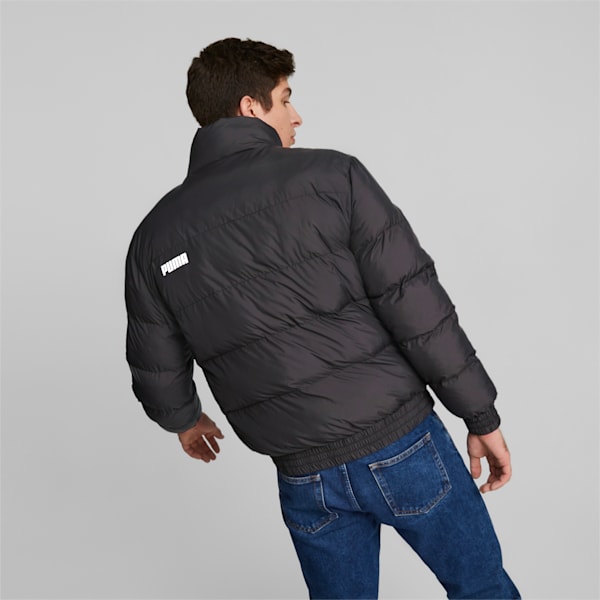 Essentials+ Men's Regular Fit Puffer Jacket, Puma Black, extralarge-IND