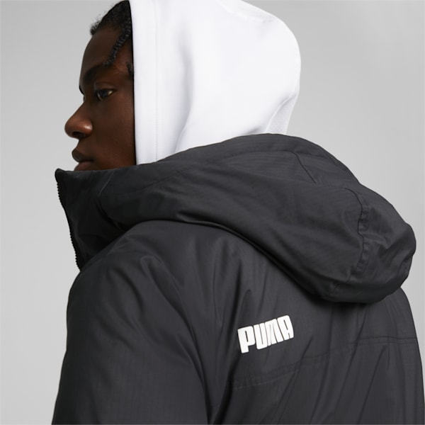 Men's Regular Fit Regular Fit Colour Block Padded Jacket, Puma Black, extralarge-AUS