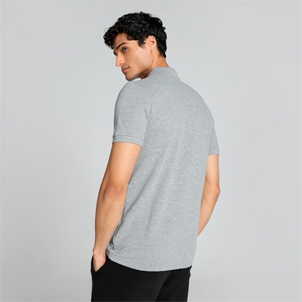 Active Essential Men's Slim Fit Polo, Medium Gray Heather, extralarge-IND