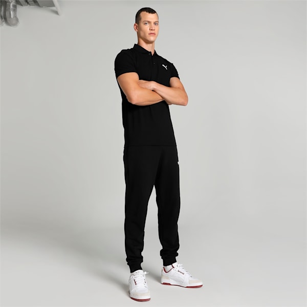 Active Essential Men's Slim Fit Polo, PUMA Black-PUMA White, extralarge-IND