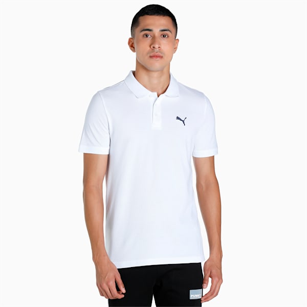 Active Men's Slim Fit Polo, PUMA White-Peacoat, extralarge-IND