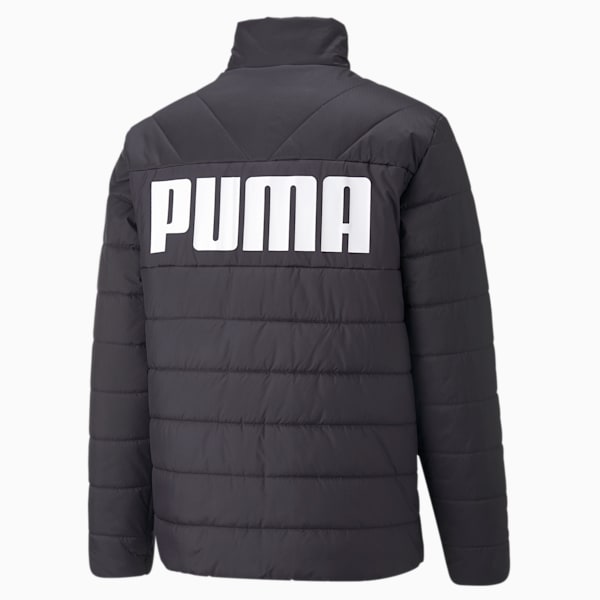 Essentials+ Men's Regular Fit Padded Jacket, Puma Black, extralarge-IND