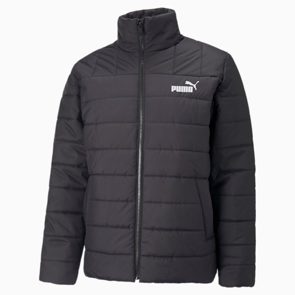 Essentials+ Men's Regular Fit Padded Jacket, Puma Black, extralarge-IND