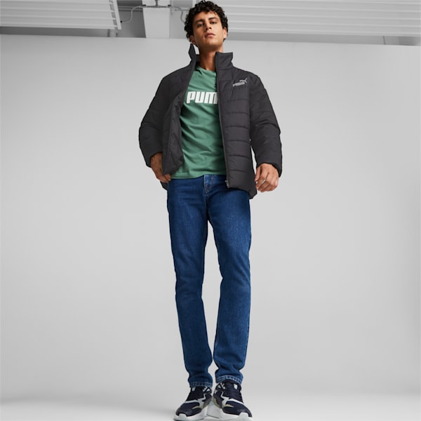 Essentials+ Men's Regular Fit Padded Jacket, Puma Black, extralarge-IND