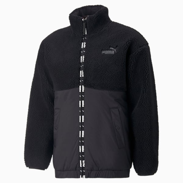 Men's Sherpa Jacket, Puma Black