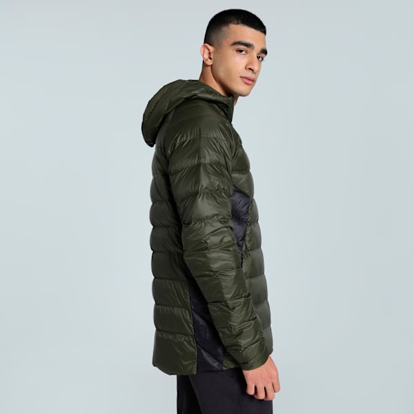PackLITE Men's Down Slim Fit Jacket, Dark Olive, extralarge-IND