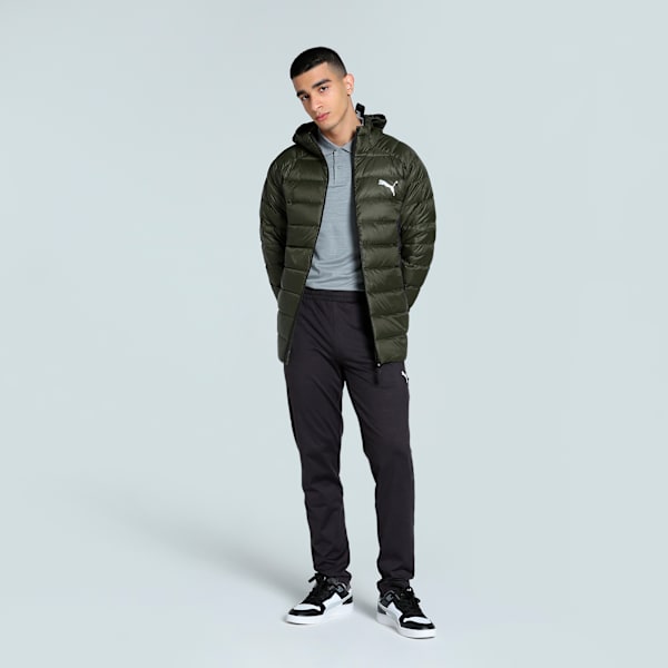 PackLITE Men's Down Slim Fit Jacket, Dark Olive, extralarge-IND
