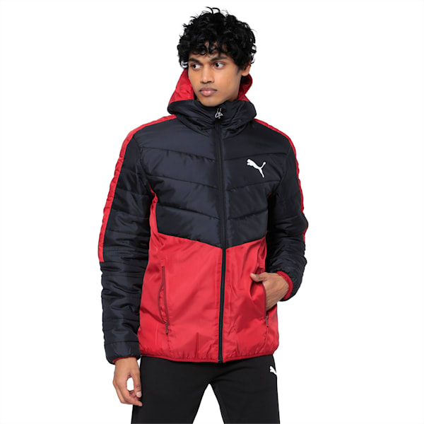 WarmCELL Men's Regular Fit Padded Jacket, Rhubarb, extralarge-IND