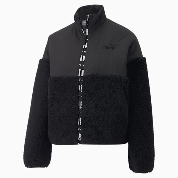 Veste sherpa Femme, Puma Black, extralarge