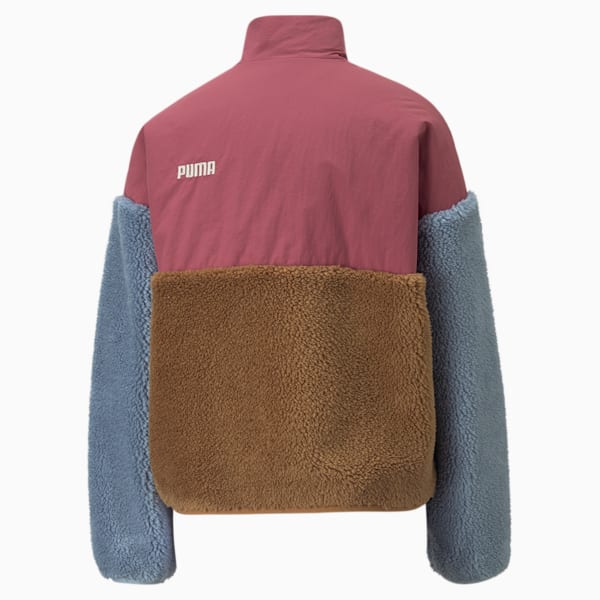 Women's Sherpa Jacket, Dusty Orchid