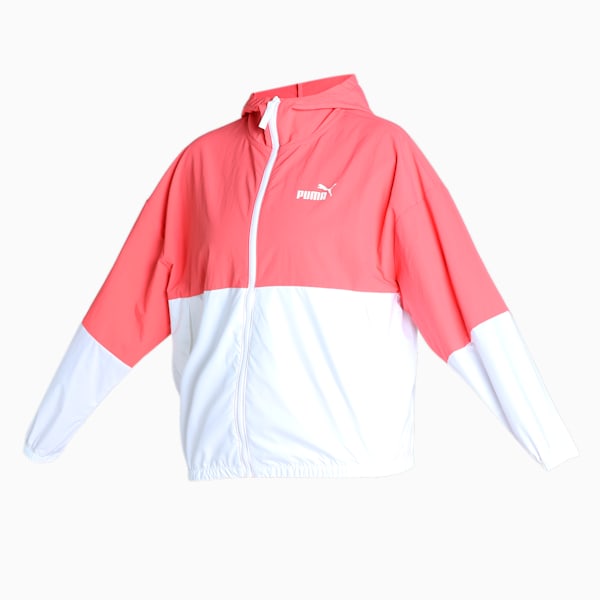 Colourblock Windbreaker Women, Salmon, extralarge-IND