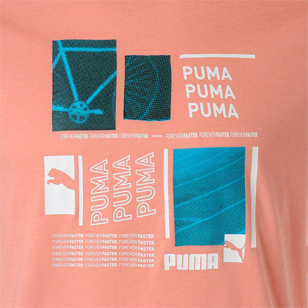 メンズ プーマ グラフィック 半袖 Tシャツ, Rosette, extralarge-JPN
