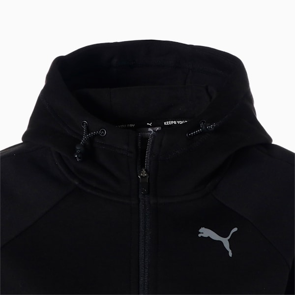 ウィメンズ EVOSTRIPE フルジップ フーディー, Puma Black, extralarge-JPN