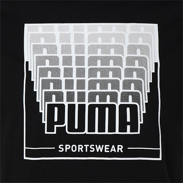 メンズ プーマ ワーディング グラフィック 半袖 Tシャツ, Puma Black, extralarge-JPN
