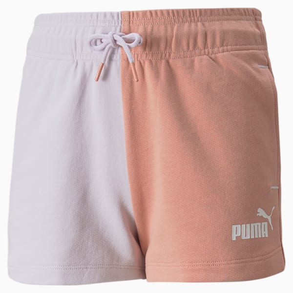 キッズ ガールズ PUMA POWER ハイウエスト ショーツ 120-160cm, Lavender Fog