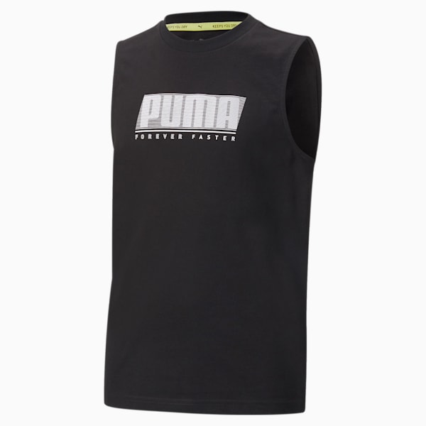 キッズ ACTIVE SPORTS スリーブレス Tシャツ 120-160cm, Puma Black, extralarge-JPN