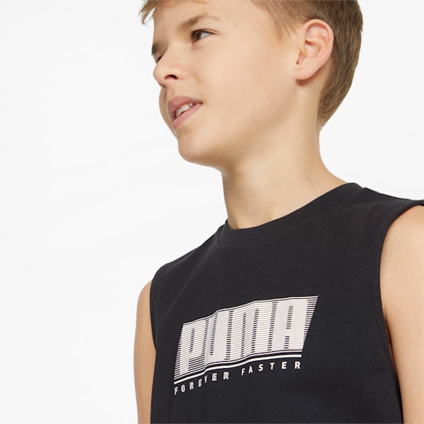 キッズ ACTIVE SPORTS スリーブレス Tシャツ 120-160cm, Puma Black