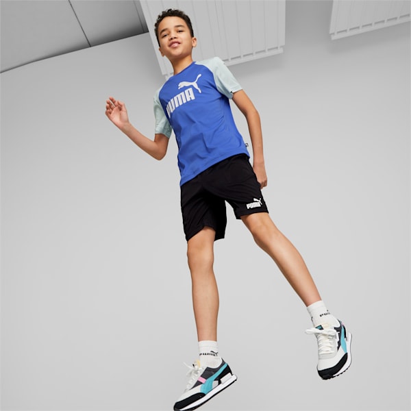キッズ ボーイズ ポリ Tシャツ & ショーツ 上下セット 120-160cm, Royal Sapphire, extralarge-JPN