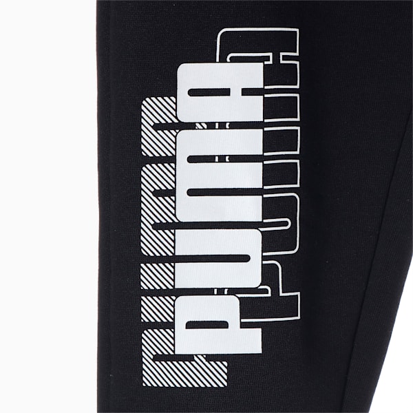 キッズ PUMA POWER ロゴ スウェットパンツ 120-160cm, Puma Black, extralarge-JPN