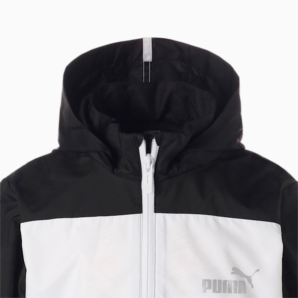 キッズ ボーイズ ESS+ カラーブロック ウィンドブレーカー 120-160cm, Puma Black