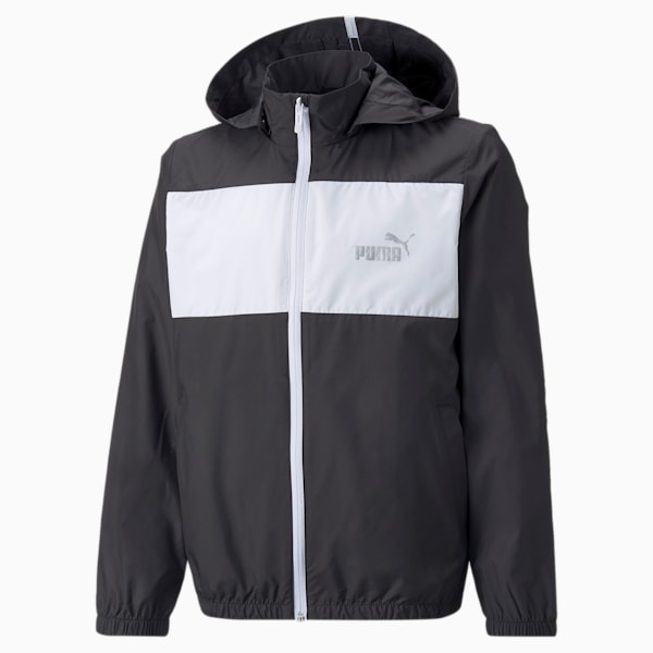 キッズ ESS+ カラーブロック ウィンドブレーカー 120-160cm, Puma Black, extralarge-JPN