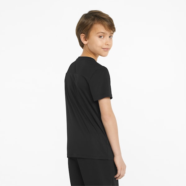キッズ ボーイズ ACTIVE SPORT ポリ 半袖 Tシャツ 120-160cm, Puma Black, extralarge-JPN