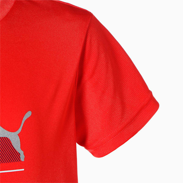 キッズ ボーイズ ACTIVE SPORT ポリ 半袖 Tシャツ 120-160cm, High Risk Red, extralarge-JPN
