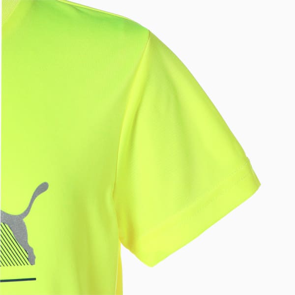 キッズ ボーイズ ACTIVE SPORT ポリ 半袖 Tシャツ 120-160cm, Yellow Alert, extralarge-JPN