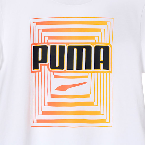 キッズ ボーイズ ALPHA グラフィック II 半袖 Tシャツ 120-160cm, Puma White