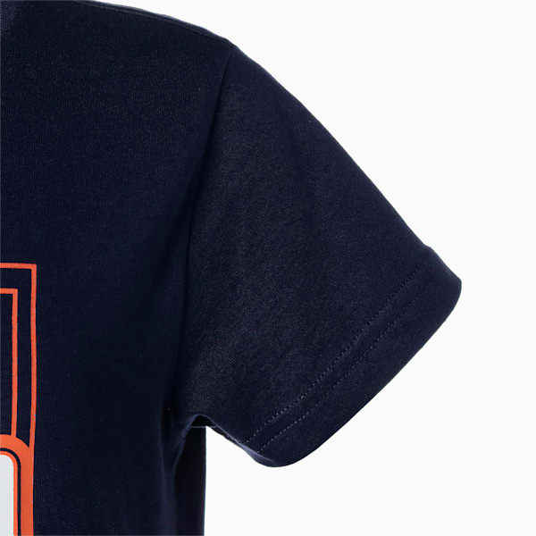 キッズ ボーイズ ALPHA グラフィック II 半袖 Tシャツ 120-160cm, Peacoat, extralarge-JPN