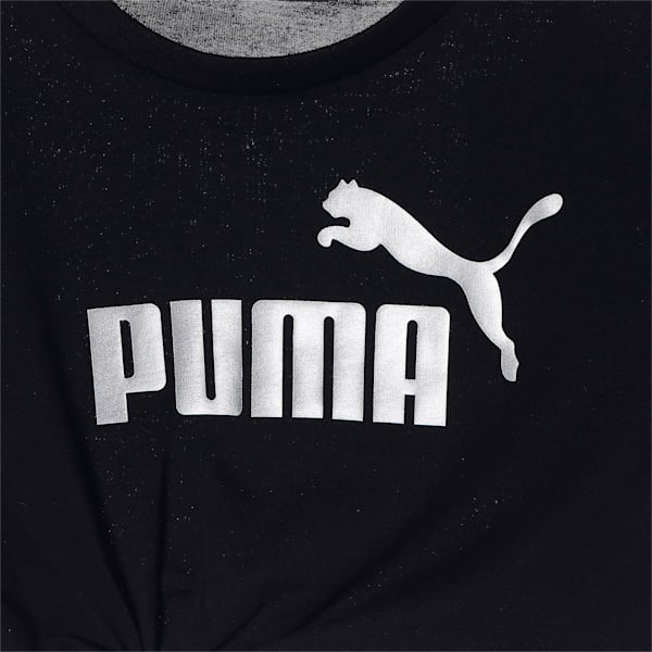 キッズ ESS+ ロゴ KNOTTED 半袖 Tシャツ 120-160cm, Puma Black, extralarge-JPN