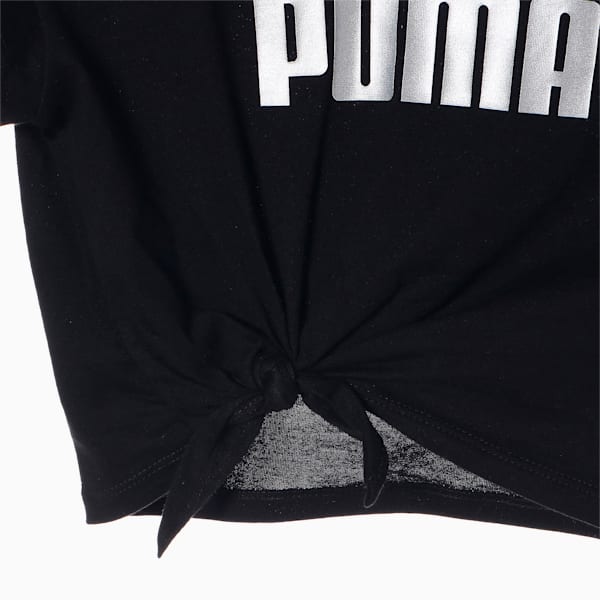 キッズ ESS+ ロゴ KNOTTED 半袖 Tシャツ 120-160cm, Puma Black
