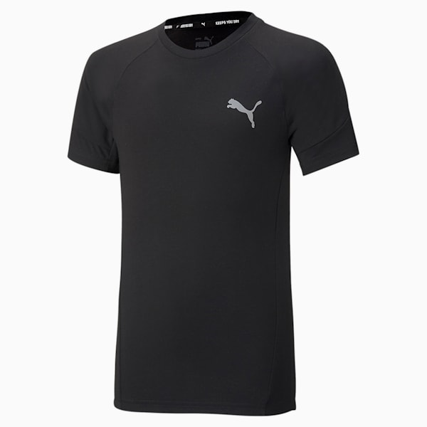 キッズ EVOSTRIPE 半袖 Tシャツ 120-160cm, Puma Black