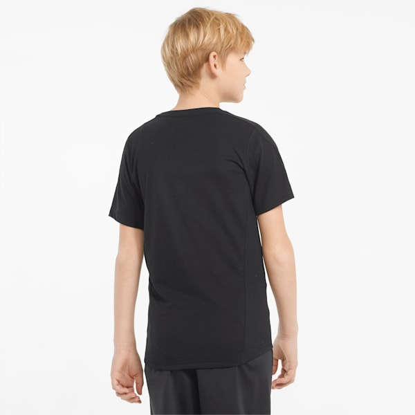 キッズ EVOSTRIPE 半袖 Tシャツ 120-160cm, Puma Black, extralarge-JPN