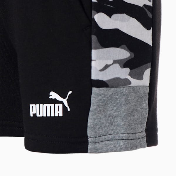 キッズ ボーイズ ESS+ CAMO ショーツ TR 120-160cm, Puma Black, extralarge-JPN