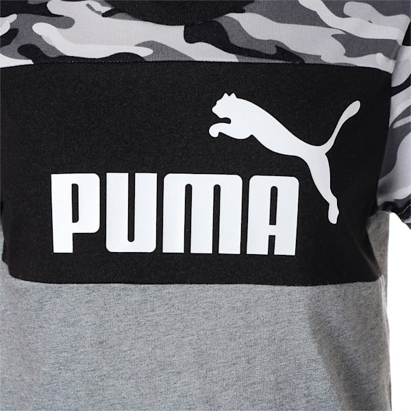 キッズ ボーイズ ESS+ カモ 半袖 Tシャツ B 120-160cm, Puma Black, extralarge-JPN